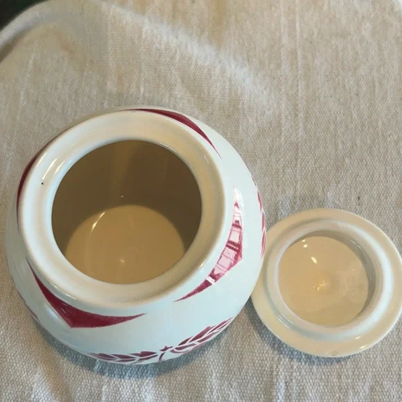 Cherry Pattern French Sugar Jar - Picture 6 of 7